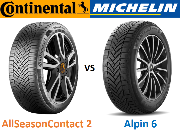 Continental AllSeasonContact 2 vs Michelin Alpin 6