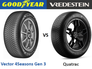 Goodyear Vector 4Seasons Gen 3 vs Vredestein Quatrac