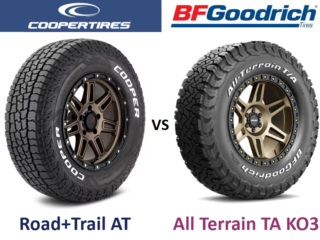 Cooper Discoverer Road+Trail AT vs BFGoodrich All-Terrain T/A KO3
