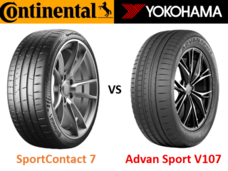 Continental SportContact 7 vs Yokohama Advan Sport V107