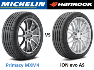 Michelin Primacy MXM4 vs Hankook iON EVO AS