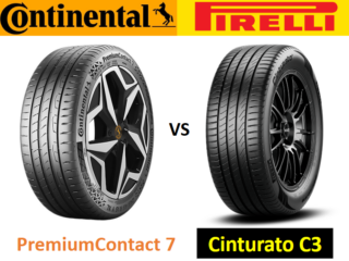 Continental PremiumContact 7 vs Pirelli Cinturato C3
