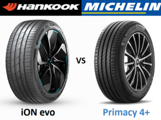 Hankook iON Evo vs Michelin Primacy 4+