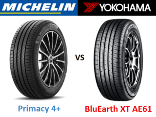 Michelin Primacy 4+ vs Yokohama BluEarth XT AE61