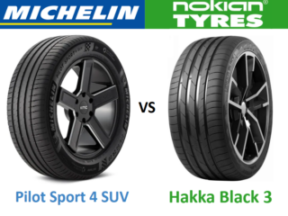Michelin Pilot Sport 4 SUV vs Nokian Hakka Black 3