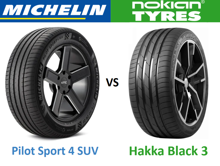 Michelin Pilot Sport 4 SUV vs Nokian Hakka Black 3