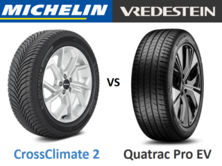 Michelin CrossClimate 2 vs Vredestein Quatrac Pro EV