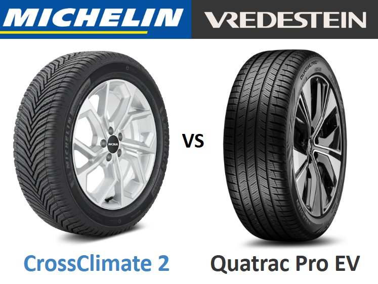 Michelin CrossClimate 2 vs Vredestein Quatrac Pro EV