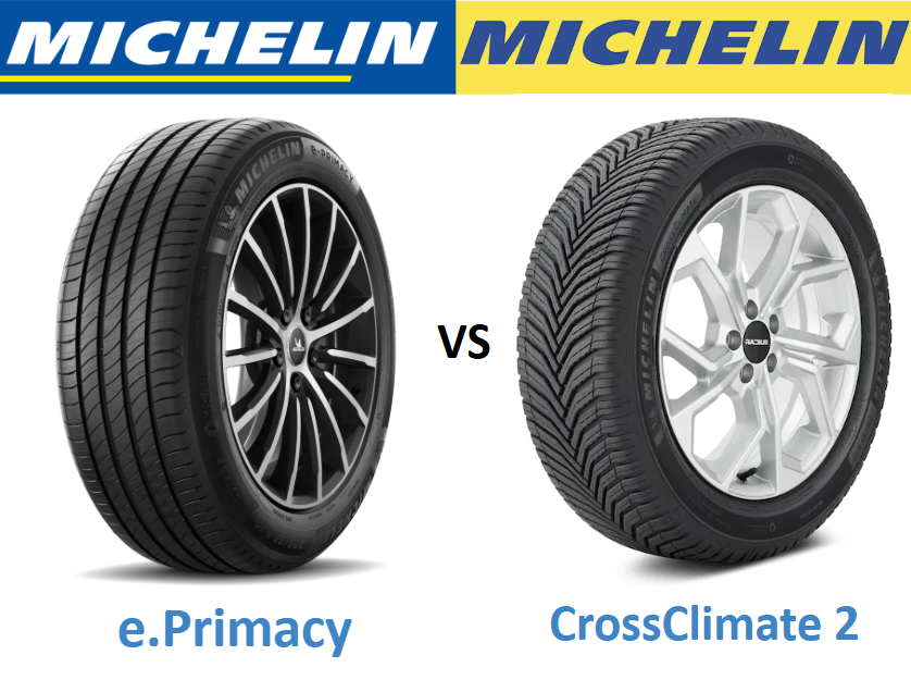 Michelin e.Primacy vs Michelin CrossClimate 2