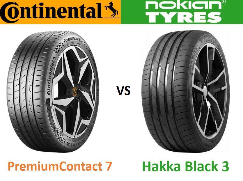 Continental PremiumContact 7 vs Nokian Hakka Black 3