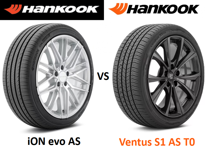 Hankook iON evo AS vs Hankook Ventus S1 AS T0