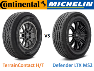 Continental TerrainContact HT vs Michelin Defender LTX MS2