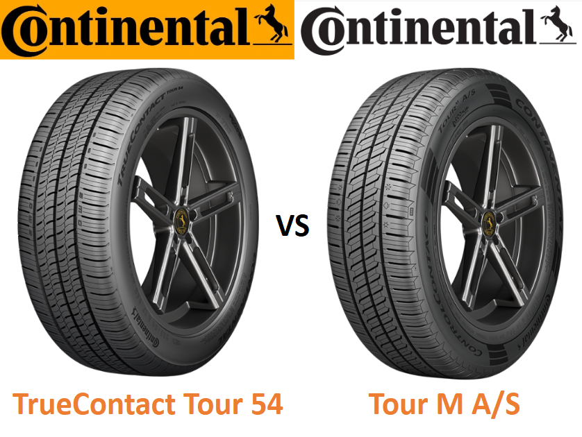 Continental TrueContact Tour 54 vs ControlContact Tour M A/S