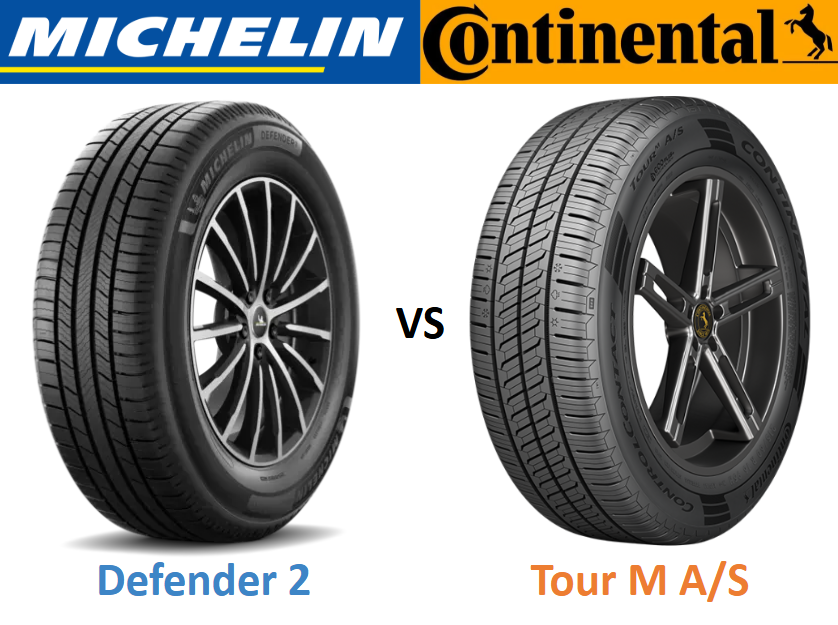 Michelin Defender 2 vs Continental ControlContact Tour M A/S