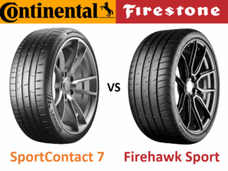 Continental SportContact 7 vs Firestone Firehawk Sport