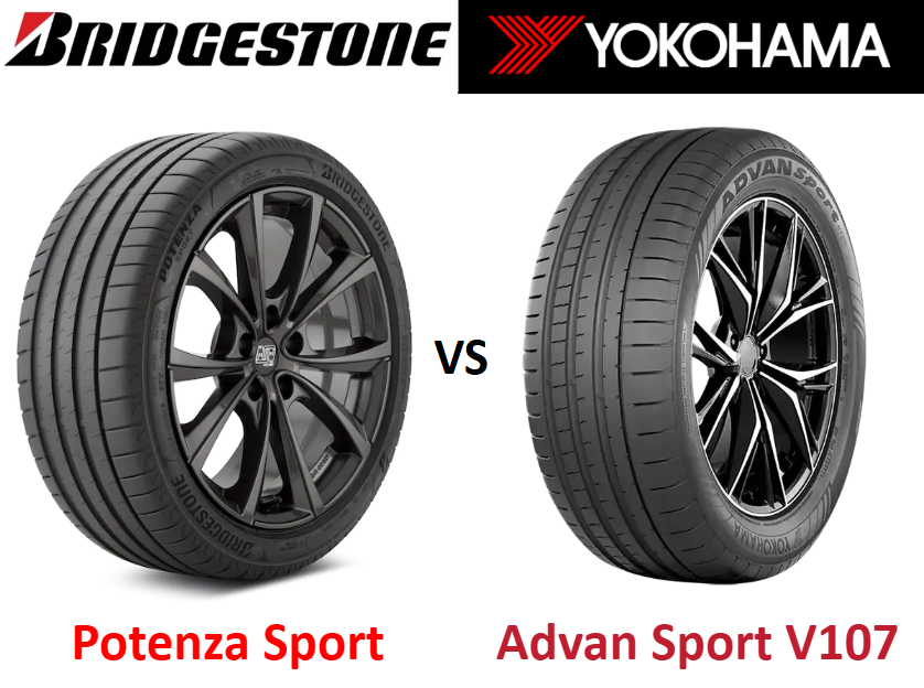 Bridgestone Potenza Sport vs Yokohama Advan Sport V107