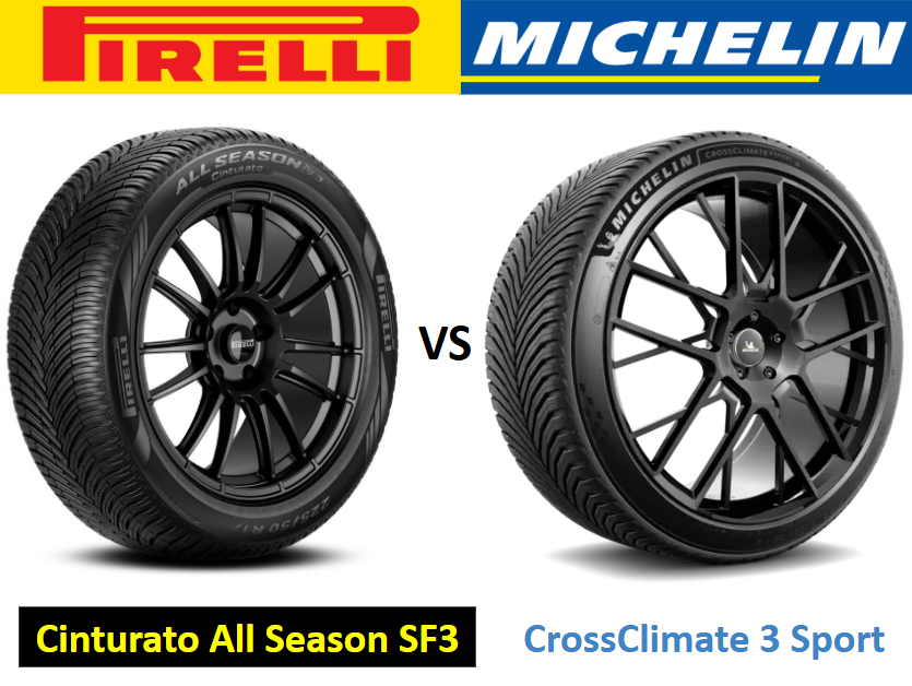Pirelli Cinturato All Season SF3 vs Michelin CrossClimate 3 Sport