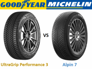 Goodyear UltraGrip Performance 3 vs Michelin Alpin 7
