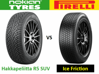 Nokian Hakkapeliitta R5 SUV vs Pirelli Ice Friction