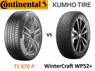Continental WinterContact TS 870 P vs Kumho WinterCraft WP52 plus