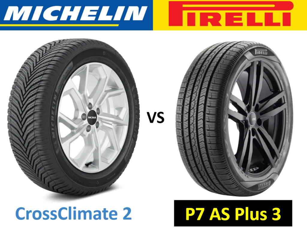 Michelin CrossClimate 2 vs Pirelli P7 AS Plus 3