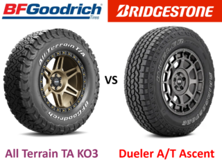 BFGoodrich All-Terrain T/A KO3 vs Bridgestone Dueler A/T Ascent