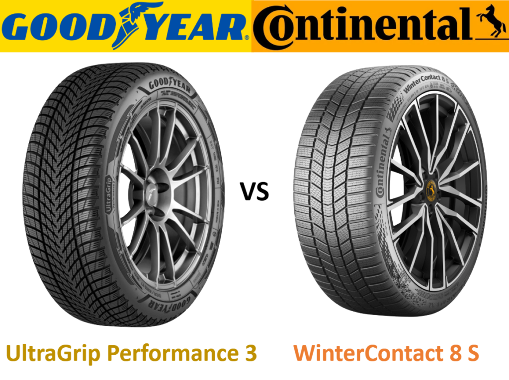 Goodyear UltraGrip Performance 3 vs Continental WinterContact 8 S