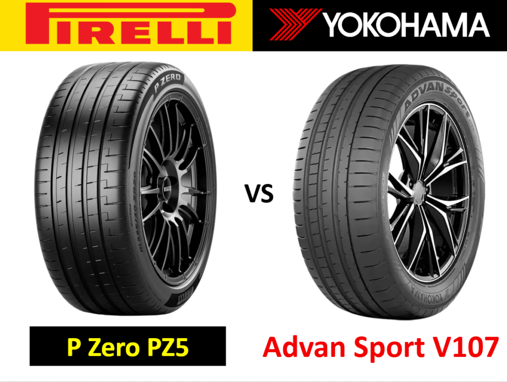 Pirelli P Zero PZ5 vs Yokohama Advan Sport V107