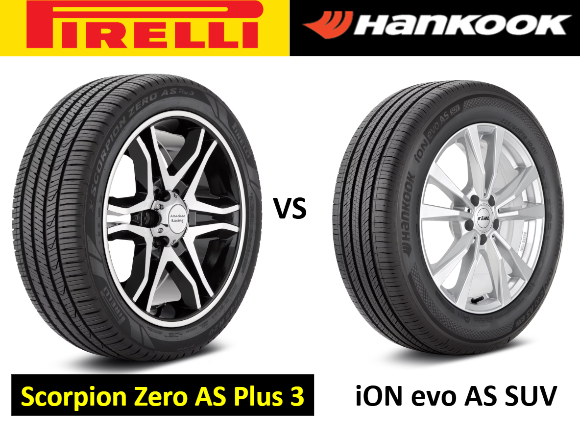 Pirelli Scorpion Zero AS Plus 3 vs Hankook iON evo AS SUV Pirelli Scorpion Zero AS Plus 3 vs Hankook iON evo AS SUV