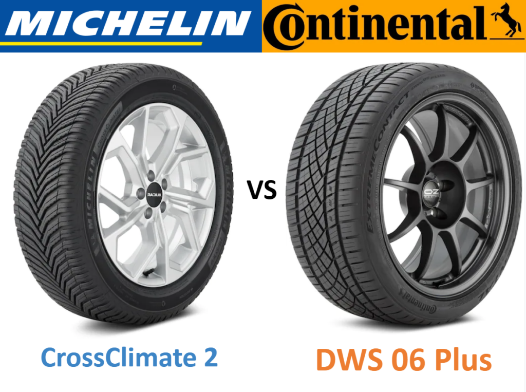 Michelin CrossClimate 2 vs Continental ExtremeContact DWS 06 Plus