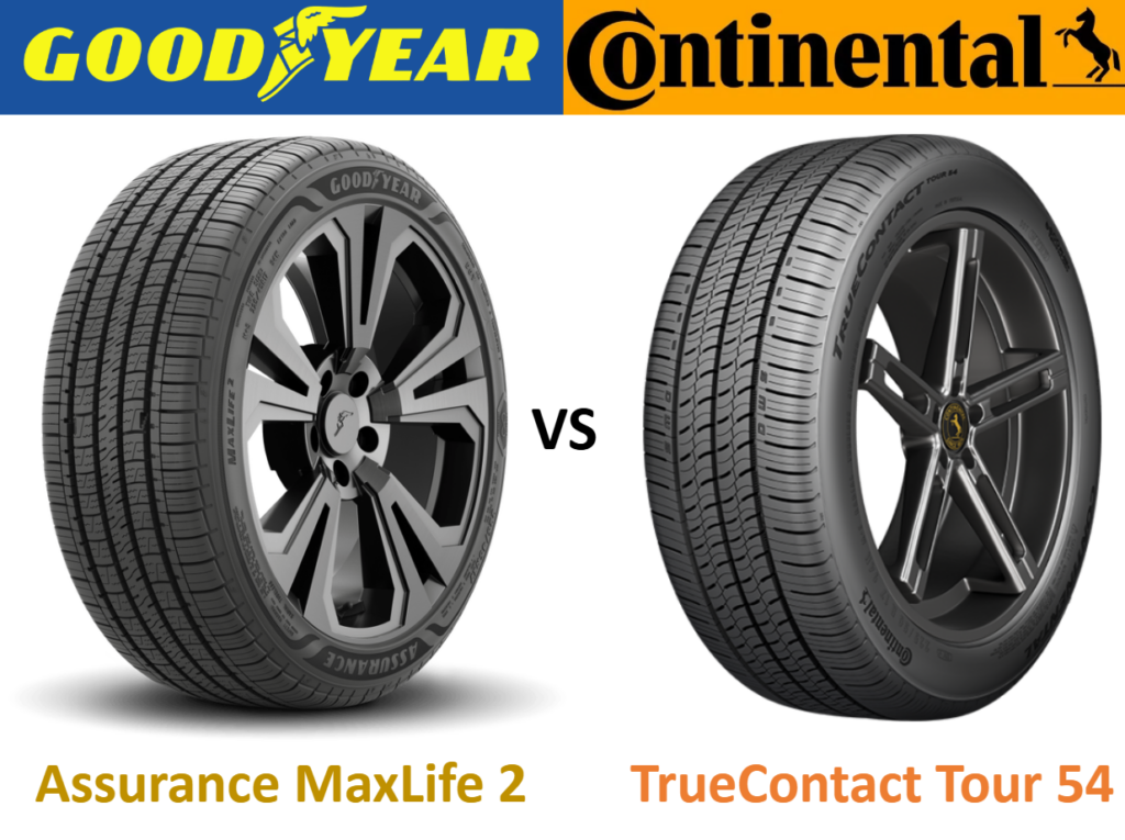 Goodyear Assurance MaxLife 2 vs Continental TrueContact Tour 54