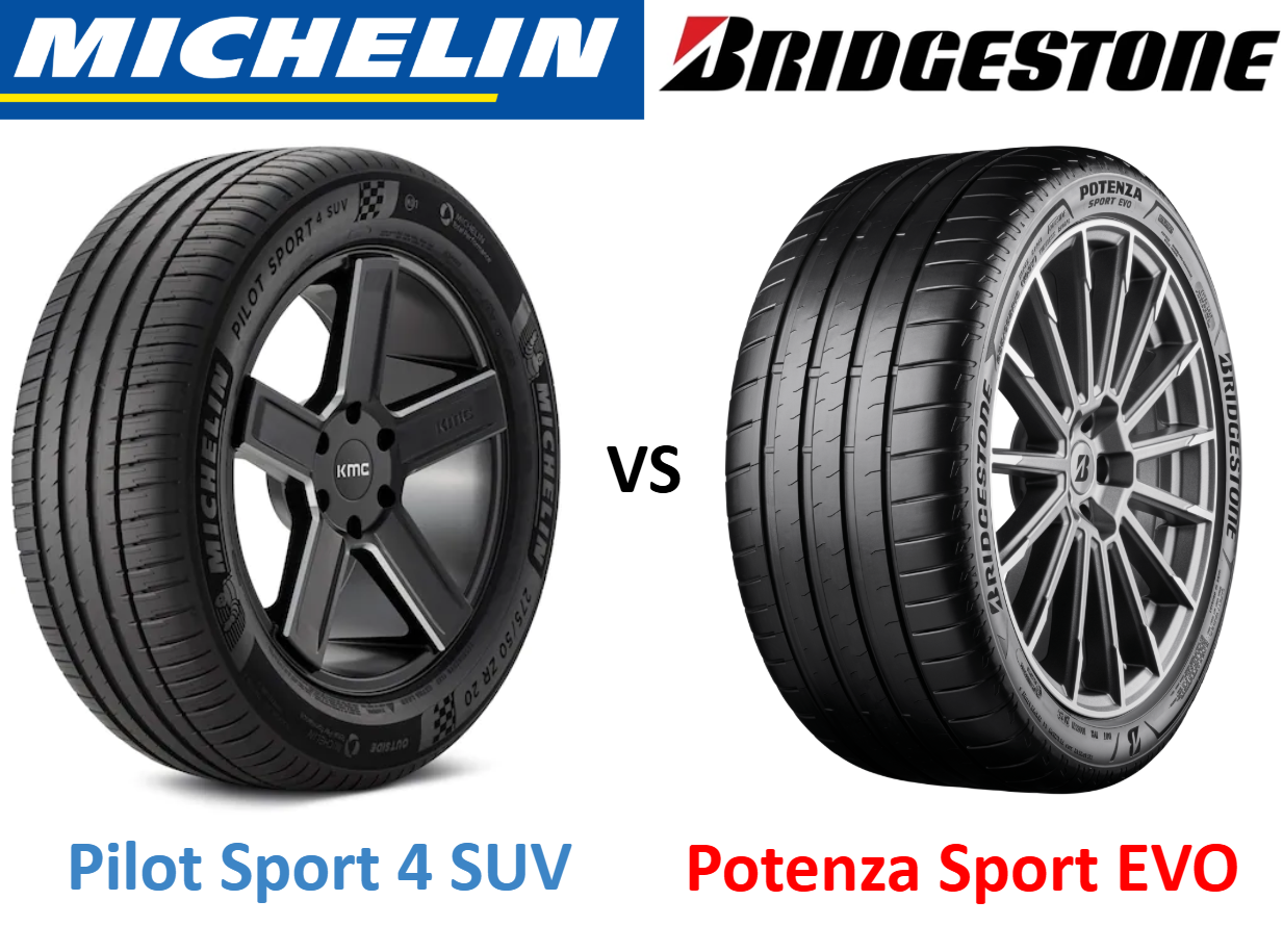 Michelin Pilot Sport 4 SUV vs Bridgestone Potenza Sport Evo