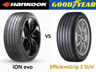 Hankook iON Evo vs Goodyear EfficientGrip 2 SUV