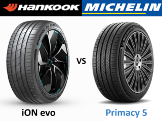 Hankook iON Evo vs Michelin Primacy 5