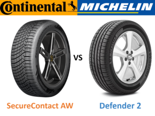 Continental SecureContact AW vs Michelin Defender 2