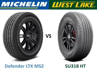 Michelin Defender LTX MS2 vs Westlake SU318 HT