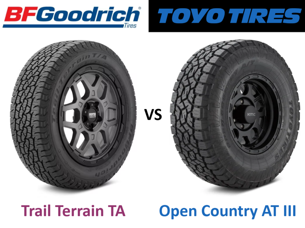 BFGoodrich Trail Terrain TA vs Toyo Open Country AT III