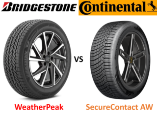 Bridgestone WeatherPeak vs Continental SecureContact AW