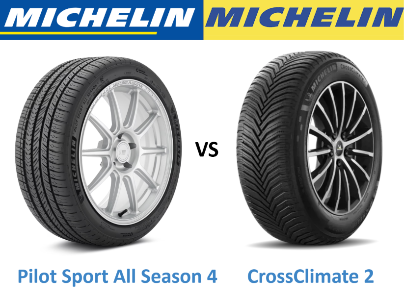 Michelin Pilot Sport All Season 4 vs Michelin CrossClimate 2