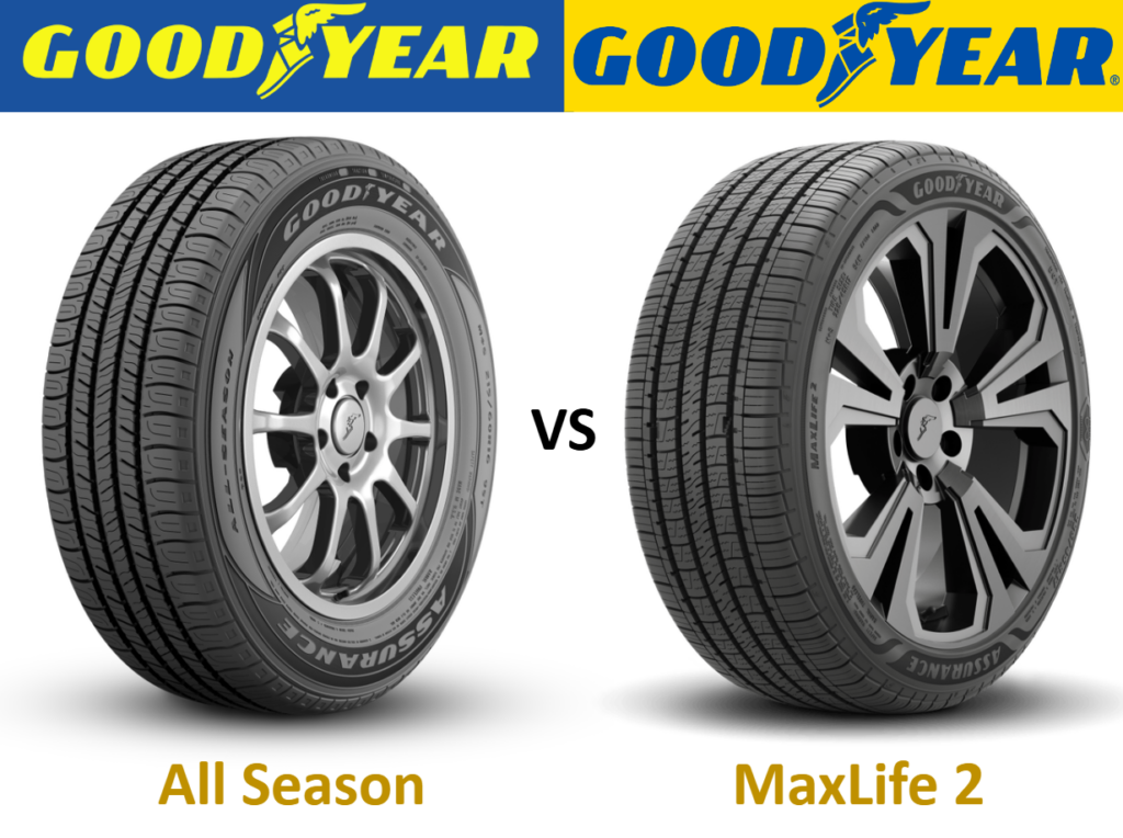 Goodyear Assurance All Season vs Goodyear Assurance MaxLife 2