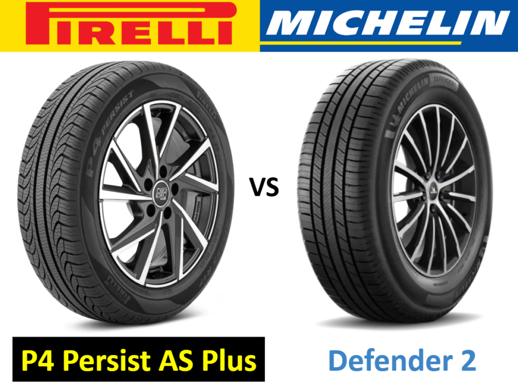 Pirelli P4 Persist AS Plus vs Michelin Defender 2
