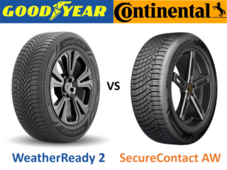 Goodyear Assurance WeatherReady 2 vs Continental SecureContact AW