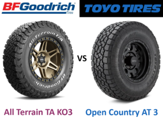 BFGoodrich All-Terrain T/A KO3 vs Toyo Open Country AT 3