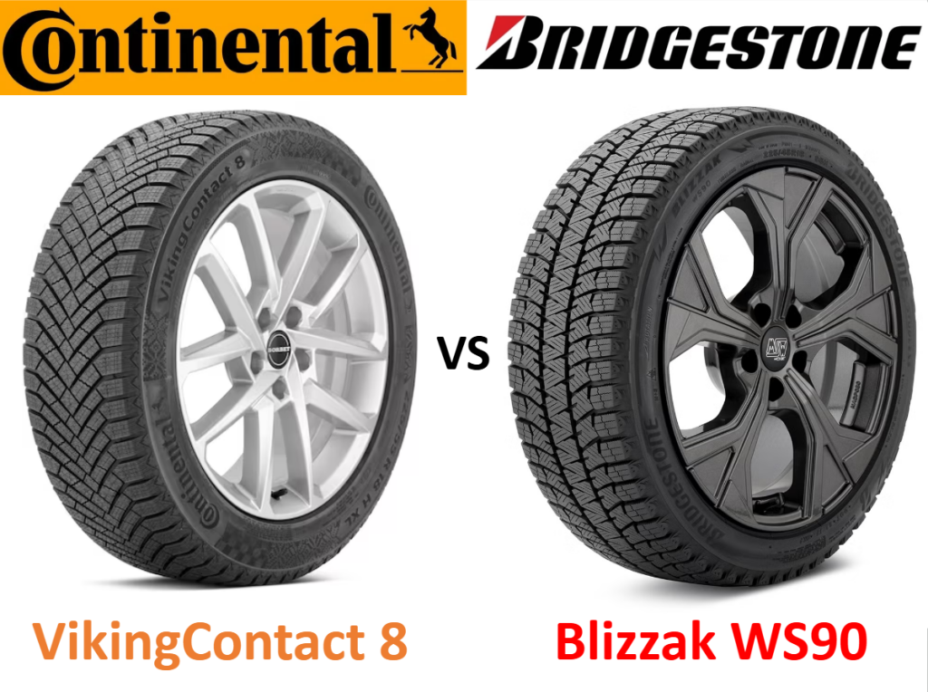 Continental VikingContact 8 vs Bridgestone Blizzak WS90