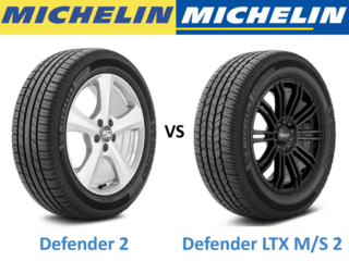 Michelin Defender 2 vs Michelin Defender LTX M/S 2