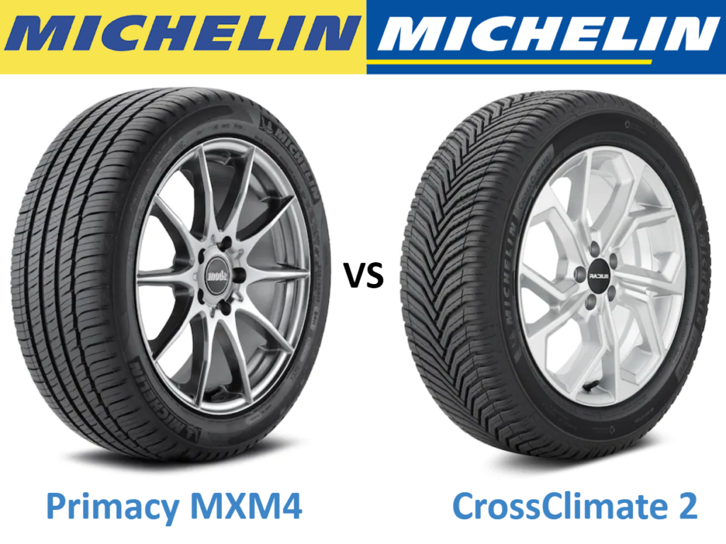 Michelin Primacy MXM4 vs Michelin CrossClimate 2