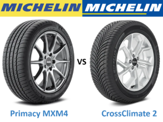 Michelin Primacy MXM4 vs Michelin CrossClimate 2
