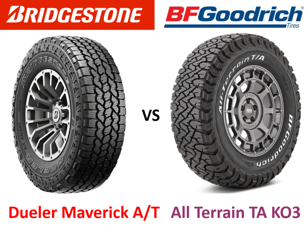 Bridgestone Dueler Maverick A/T vs BFGoodrich All-Terrain T/A KO3