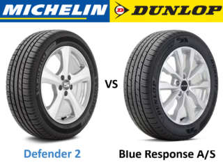 Michelin Defender 2 vs Dunlop Blue Response AS