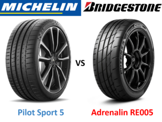 Michelin Pilot Sport 5 vs Bridgestone Potenza Adrenalin RE005